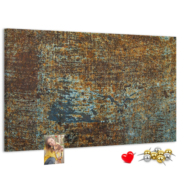 Cork board Rust on metal