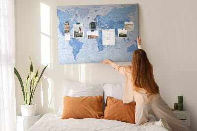 Cork board Political World Map