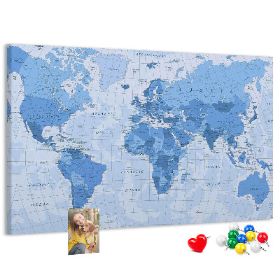 Cork board Political World Map