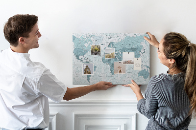 Cork board Political World Map
