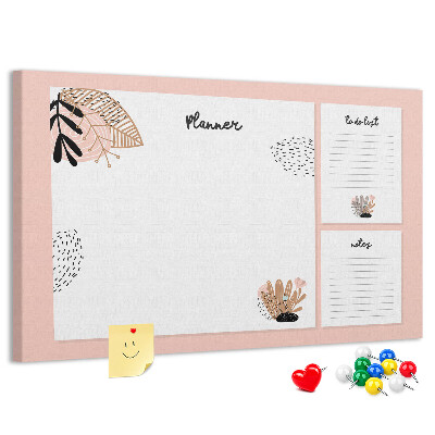 Cork display board Notebook planner