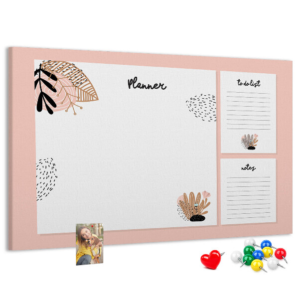 Cork display board Notebook planner