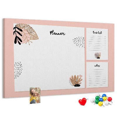 Cork display board Notebook planner