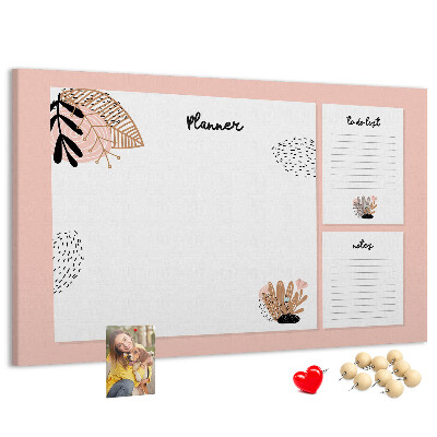 Cork display board Notebook planner