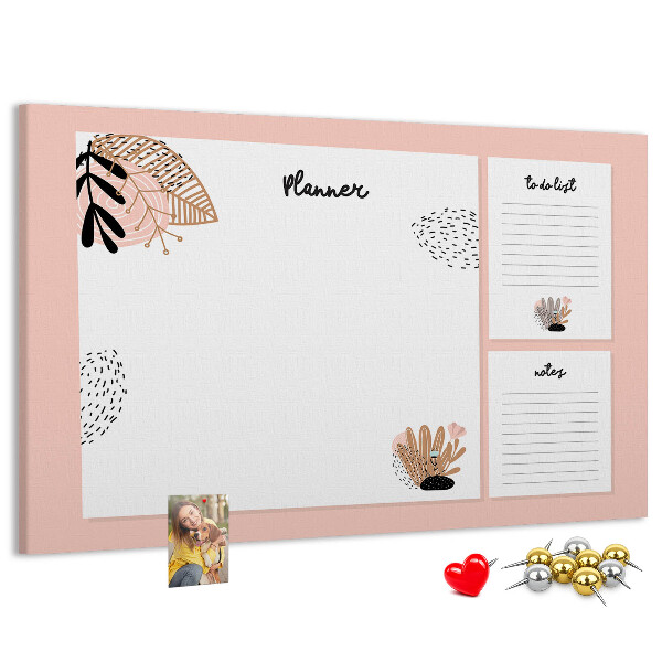 Cork display board Notebook planner