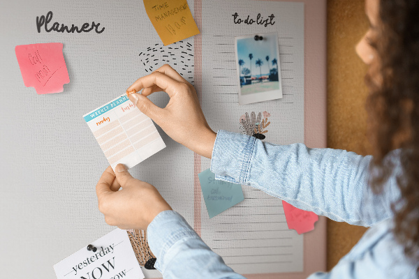Cork display board Notebook planner