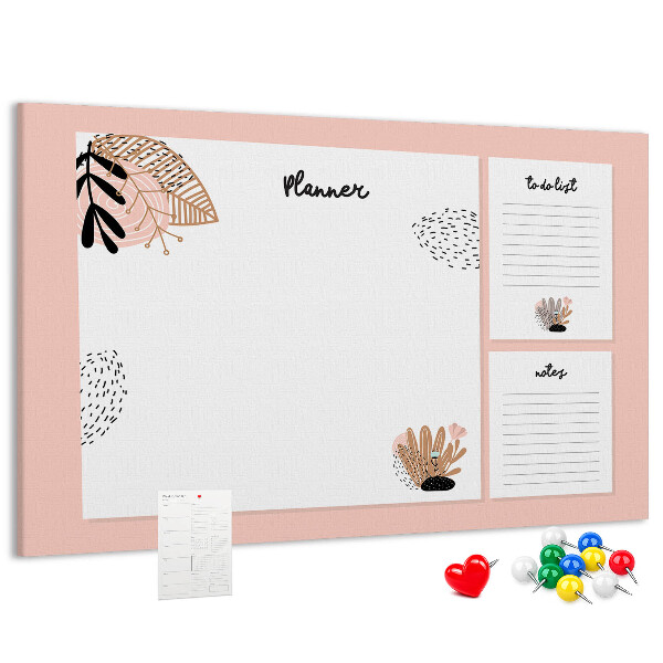 Cork display board Notebook planner