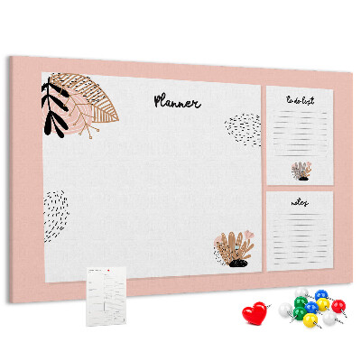 Cork display board Notebook planner