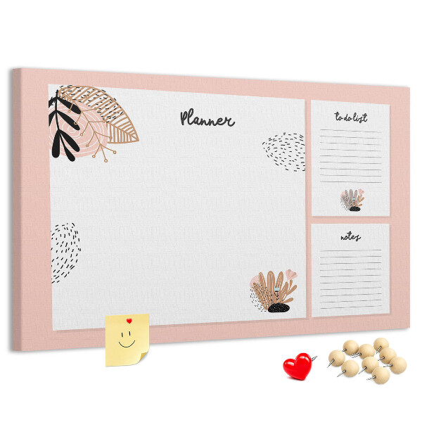 Cork display board Notebook planner