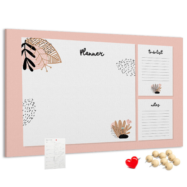 Cork display board Notebook planner