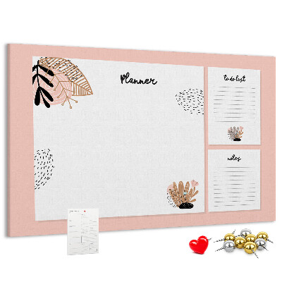 Cork display board Notebook planner