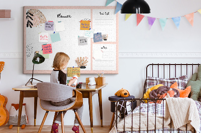 Cork display board Notebook planner
