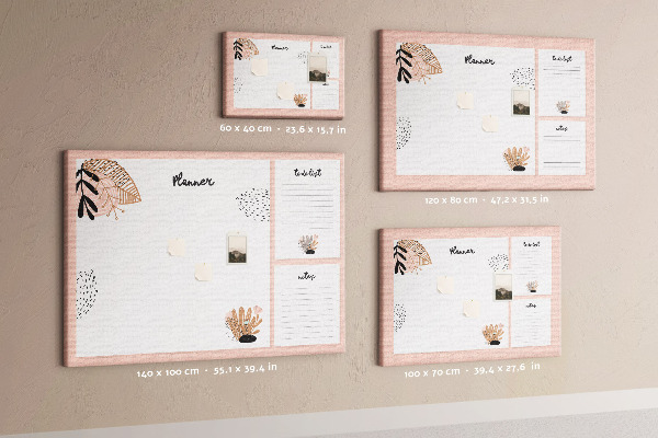 Cork display board Notebook planner