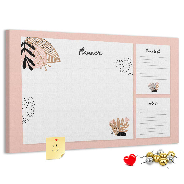 Cork display board Notebook planner