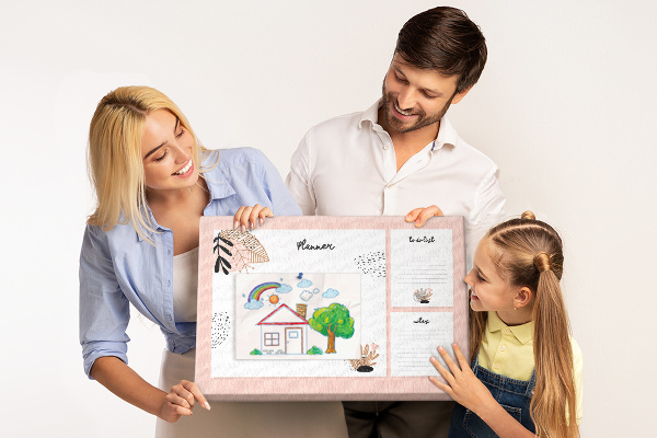Cork display board Notebook planner