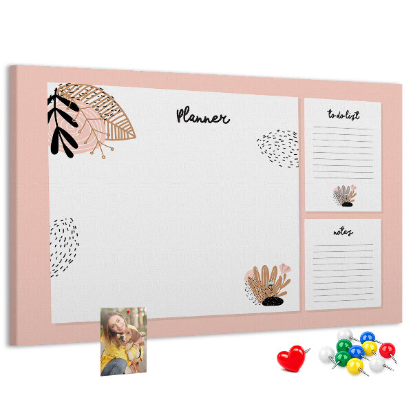 Cork display board Notebook planner