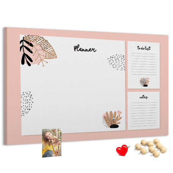 Cork display board Notebook planner