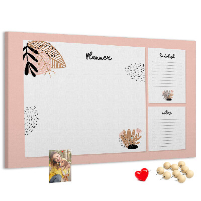 Cork display board Notebook planner