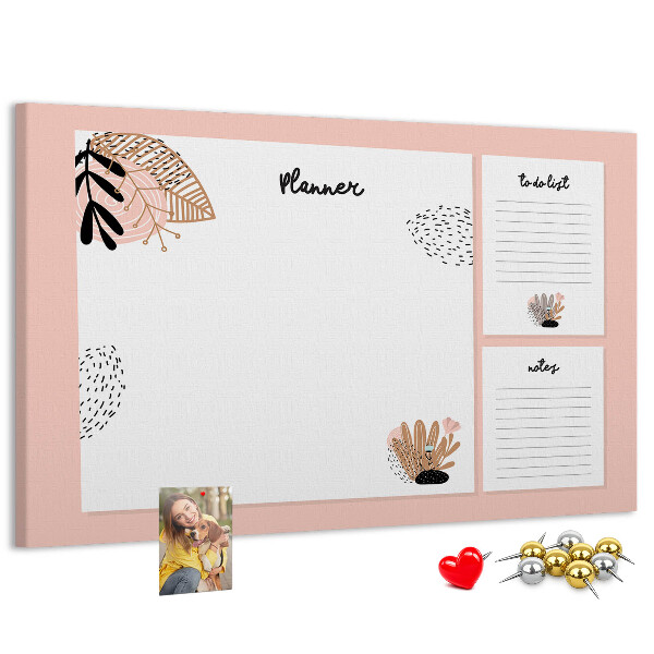 Cork display board Notebook planner