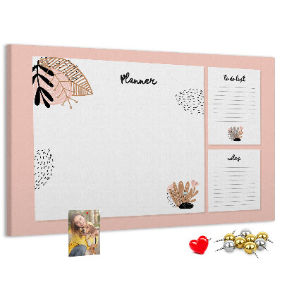 Cork display board Notebook planner