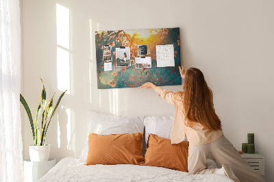 Cork board Spring flowers