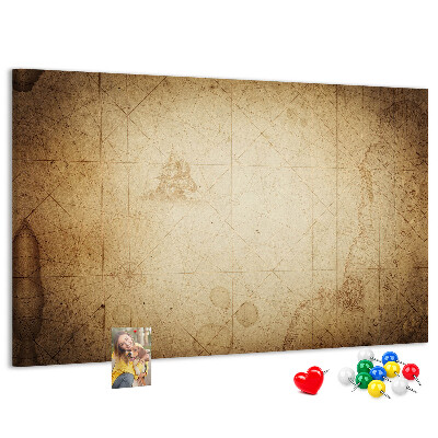 Cork display board Old world map