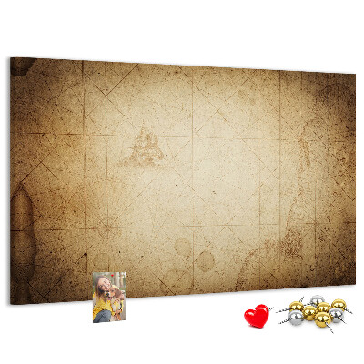 Cork display board Old world map