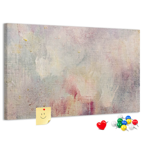 Cork memo board Painted abstraction