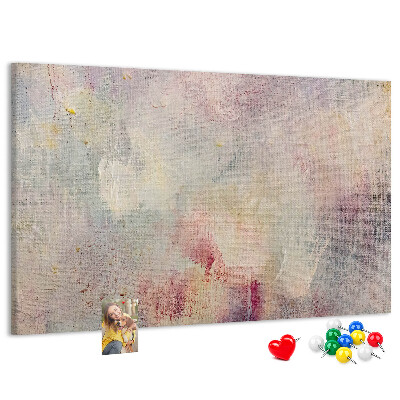 Cork memo board Painted abstraction
