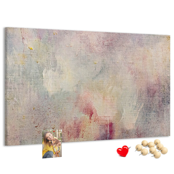 Cork memo board Painted abstraction