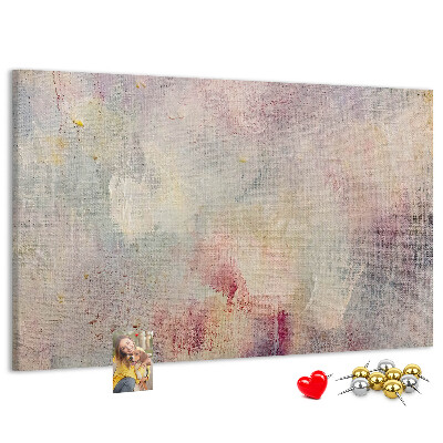 Cork memo board Painted abstraction