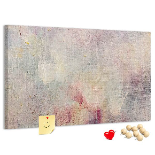 Cork memo board Painted abstraction