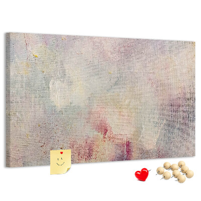 Cork memo board Painted abstraction