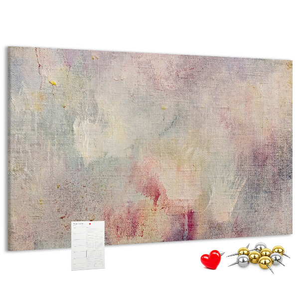 Cork memo board Painted abstraction