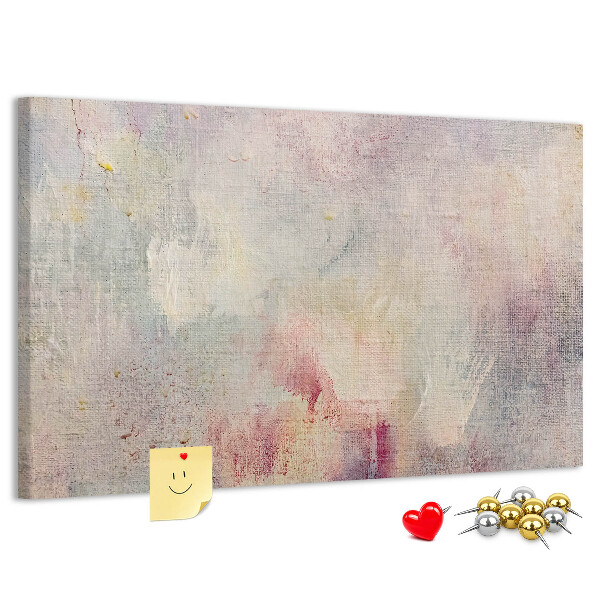 Cork memo board Painted abstraction
