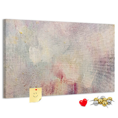 Cork memo board Painted abstraction