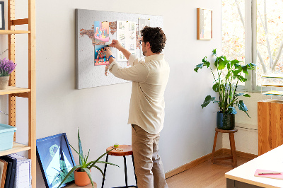Cork board Old brick map