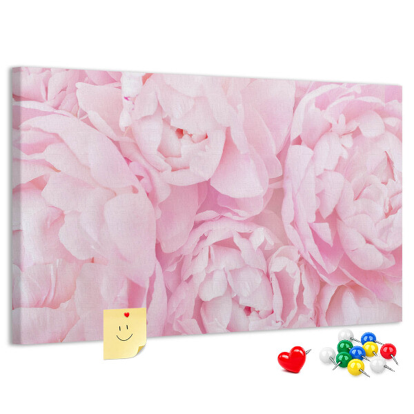 Cork memo board Blooming flowers