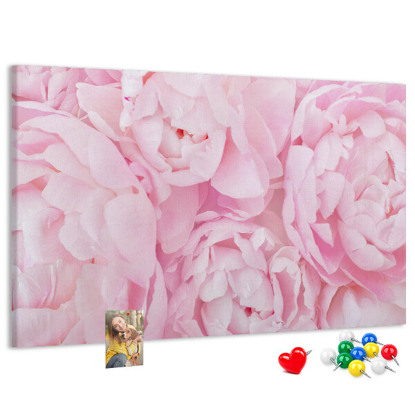 Cork memo board Blooming flowers