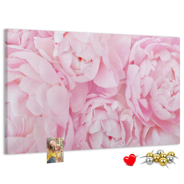 Cork memo board Blooming flowers