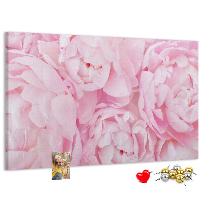 Cork memo board Blooming flowers