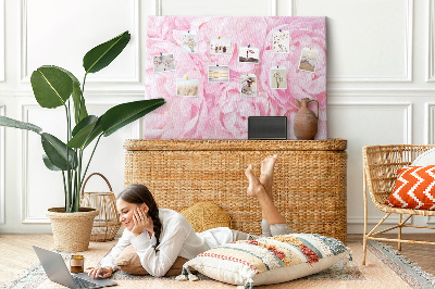 Cork memo board Blooming flowers
