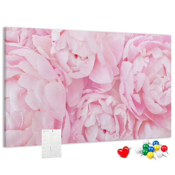 Cork memo board Blooming flowers