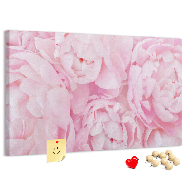 Cork memo board Blooming flowers