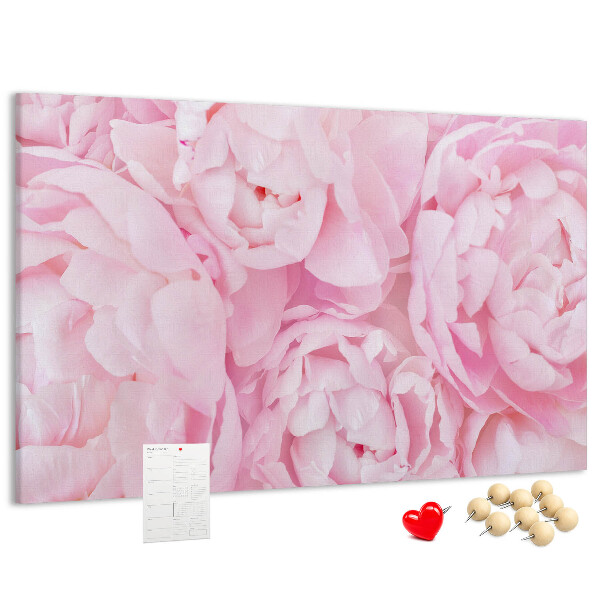 Cork memo board Blooming flowers
