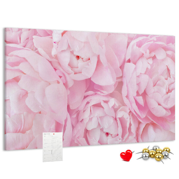 Cork memo board Blooming flowers