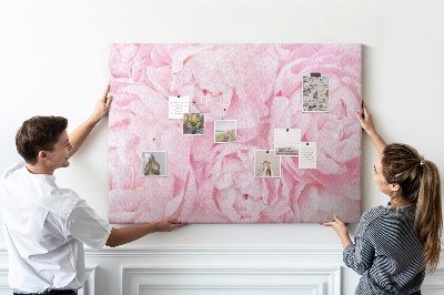 Cork memo board Blooming flowers