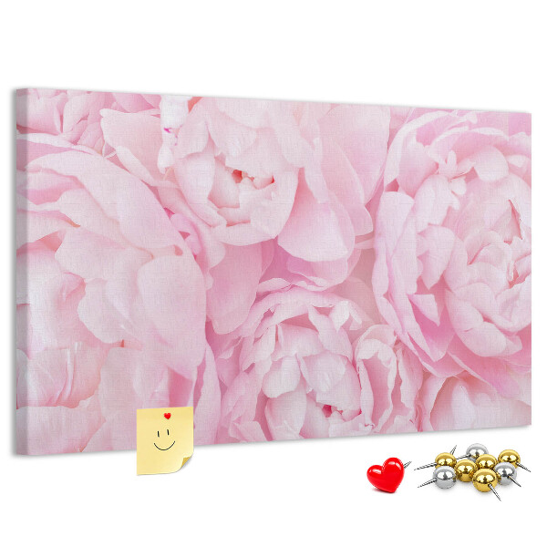 Cork memo board Blooming flowers