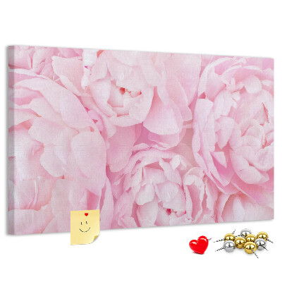 Cork memo board Blooming flowers