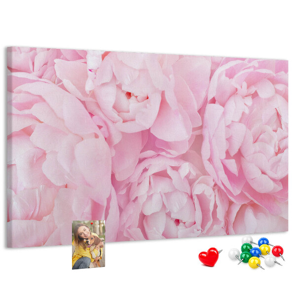 Cork memo board Blooming flowers